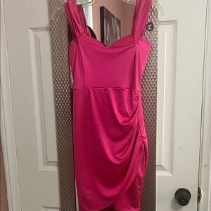 Haute Monde Fuchsia Mini Dress